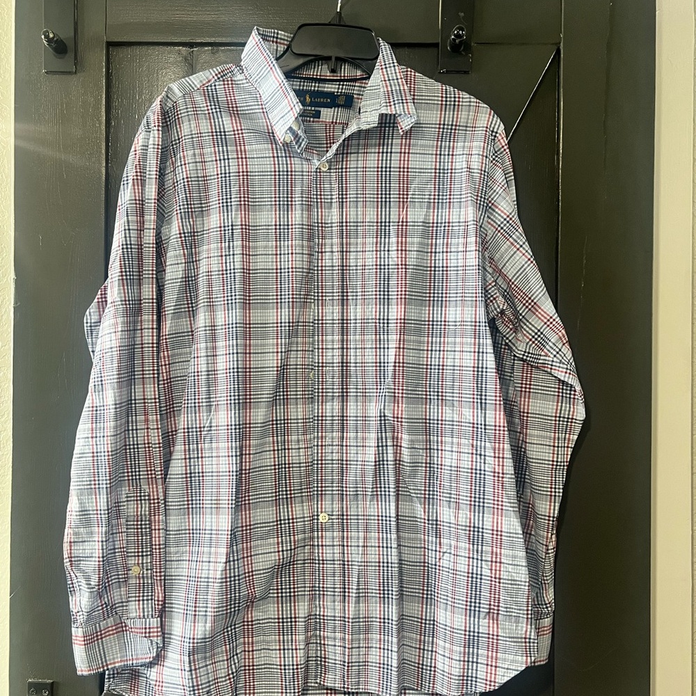 Polo Ralph Lauren Men’s Long Sleeve Plaid Button Down Shirt
